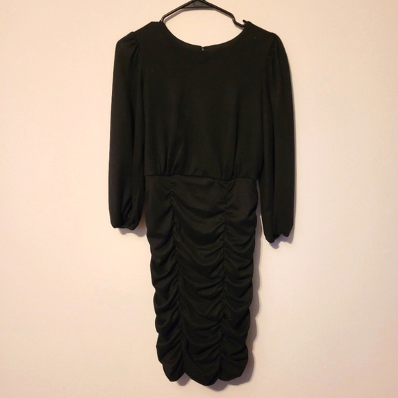 BRAND NEW Melonie T 3/4 Sleeve Sheath Dress black size 8 - Picture 3 of 5